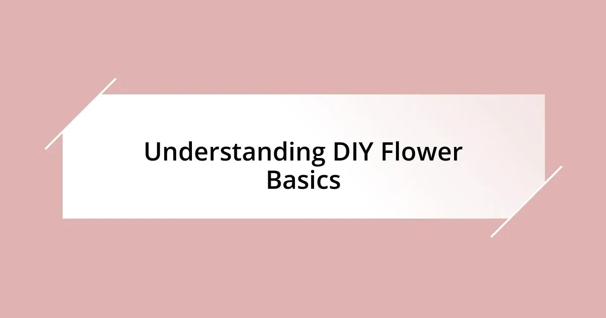 Understanding DIY Flower Basics